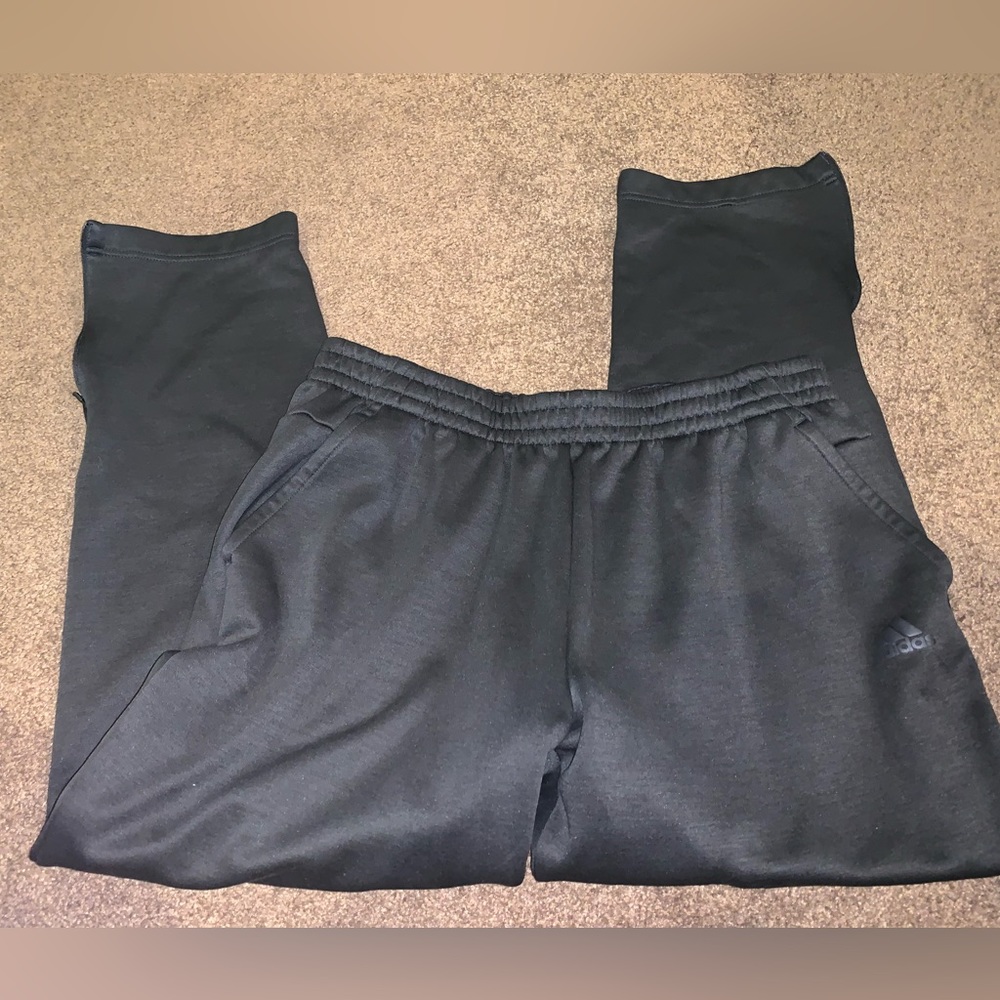 Adidas mens black sweatpants